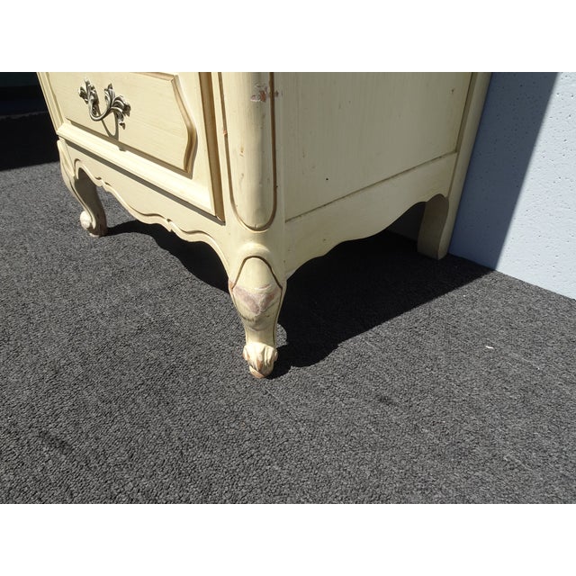 Vintage French Provincial Authentic Henry Link Lingerie Tallboy Dresser W Brass For Sale - Image 15 of 16