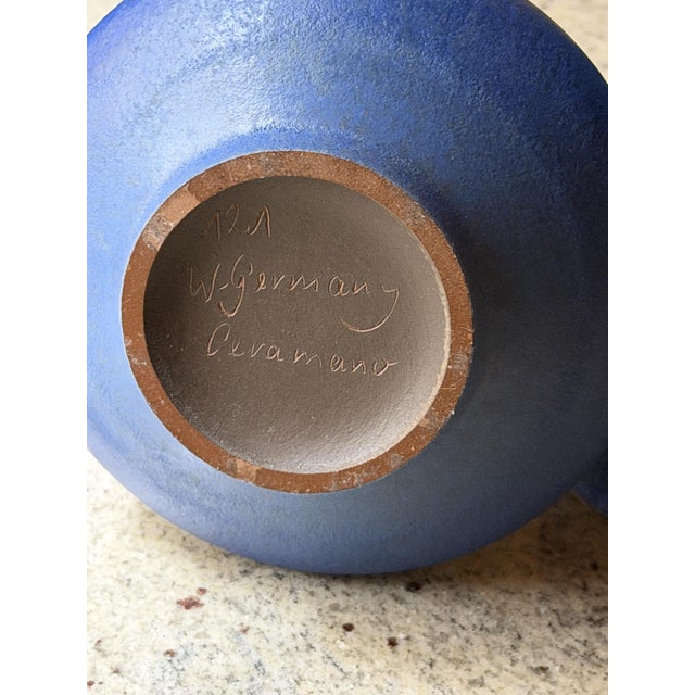 Mid-Century Blue Studio Pottery Vases from Ceramano & Zaalberg, Europe, 1960, Set of 4 For Sale - Image 11 of 18