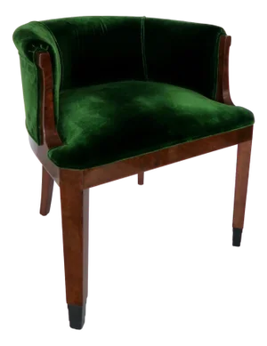 Vintage Art Deco Corbeille Seat in Thuja and Black Lacquered Details, 1932