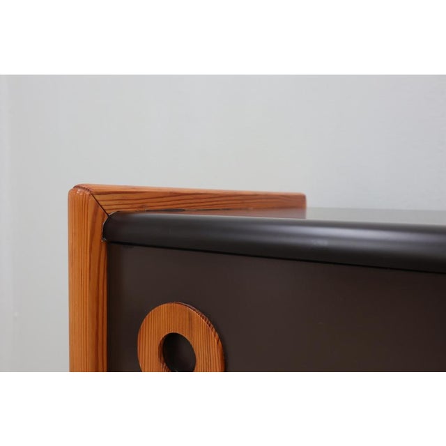 1970s Vintage Postmodern Laminate and Wood Sideboard, 1970s For Sale - Image 5 of 15