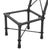Late 20th Century Giacometti Style Patinated Black Metal Chairs, Pr For Sale - Image 5 of 7