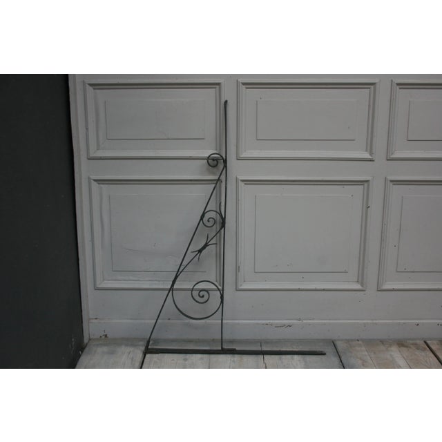 Antique Wrought Iron Shop Wall Bracket For Sale - Image 6 of 13