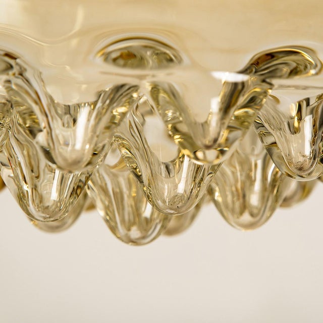 Smoked Golden & Brown Pendant Lights by Peill & Putzler, 1960s, Set of 2 For Sale - Image 6 of 16