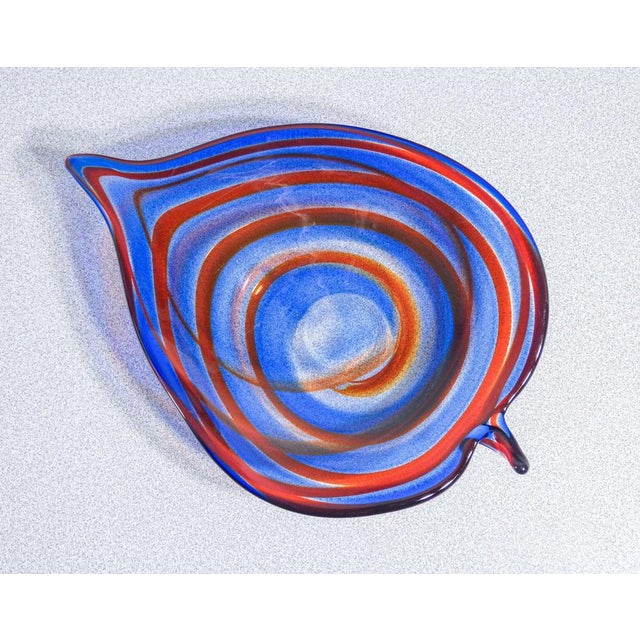 Polychrome Blown Glass Saucer from Murano For Sale - Image 13 of 18