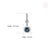 1.14ct Cushion Cut Natural Blue Sapphire Diamond Halo Pendant in 14k White Gold For Sale - Image 11 of 16