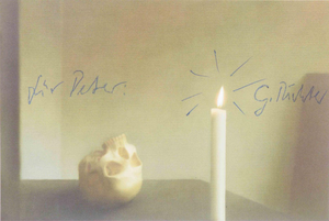 Gerhard Richter, Skull with Candle, 2011, Postcard