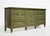 Freshly updated and full of charm, this Mid Century French-Inspired Sideboard with Louis XV Brass Hardware by Dixie offers...