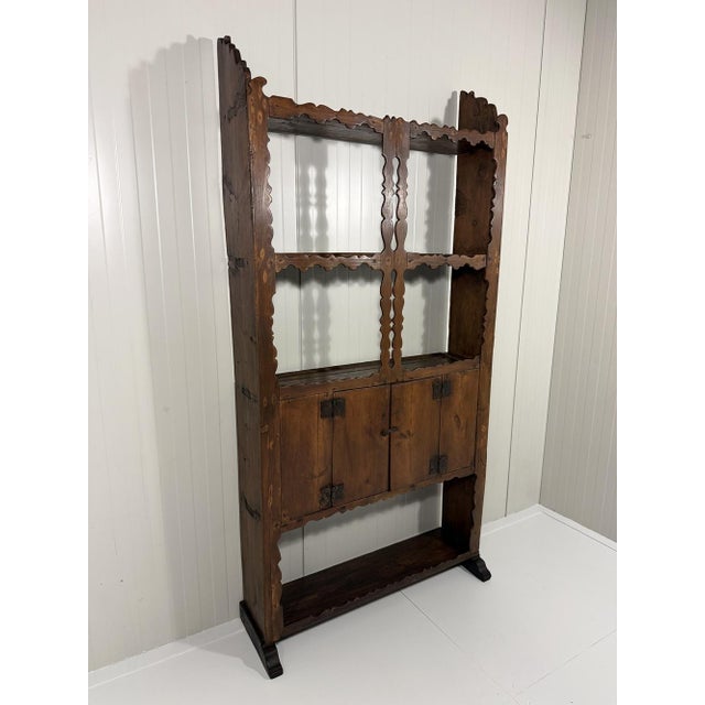 Antique Rustic Wall Unit Plate Cabinet, 1900s For Sale - Image 9 of 18