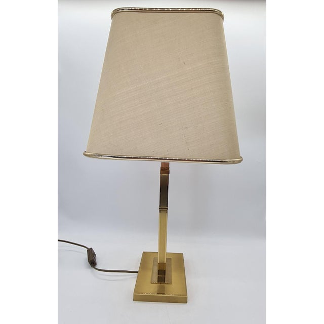 Beige Table Lamp from JJS Swiss-Made Gland, Switzerland, 1970s. For Sale - Image 8 of 12
