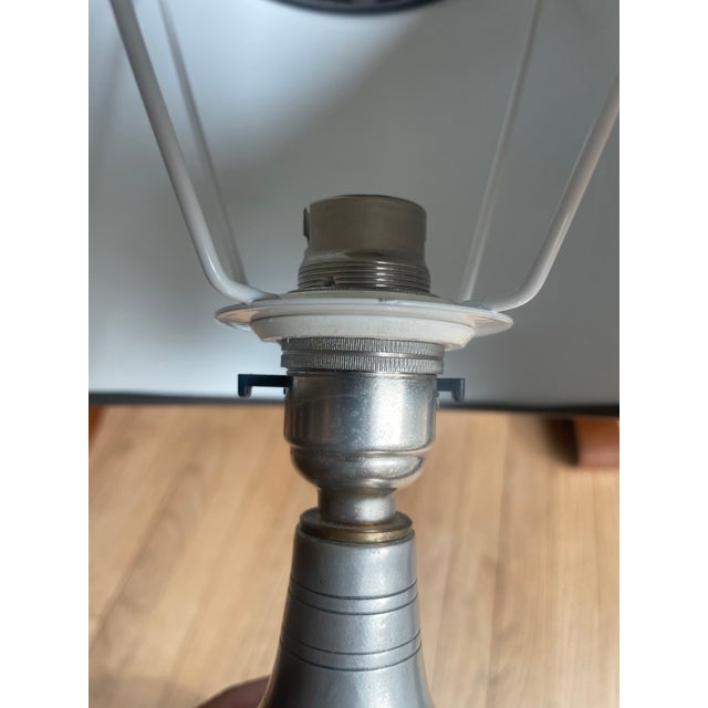Vintage Arte Italica Tavola Marinoni Pewter Lamp Base For Sale - Image 11 of 12