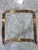 Vintage brass and glass coffee table by Roger Sprunger for Dunbar, featuring heavy octagonal glass top, and curved brass...