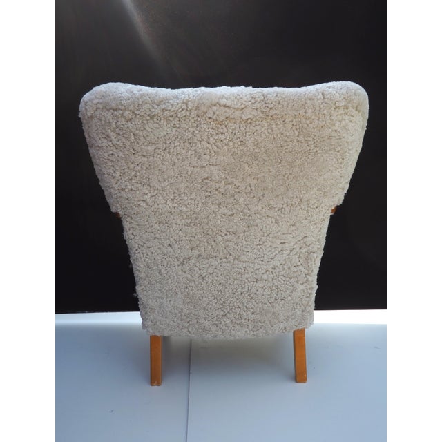 Set of Swedish Modern Sheepskin Lounge Chairs, 1940s For Sale - Image 6 of 18