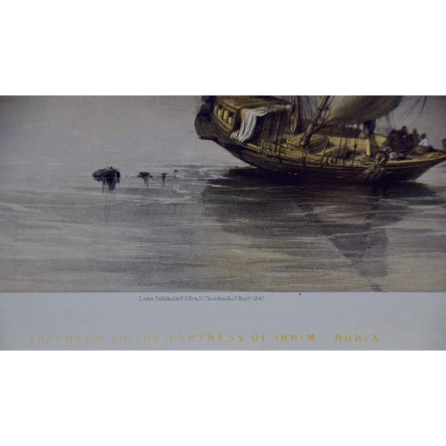 Mid 19th Century "Fortress of Ibrim, Nubia": 19th Century Hand Colored Lithograph by David Roberts For Sale - Image 5 of 8