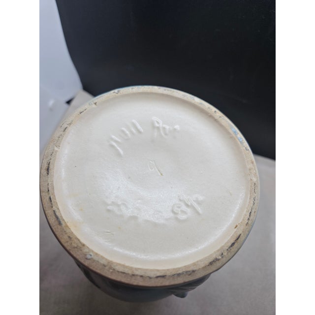 Vintage 1940's Hull Art Pottery Magnolia Vase Matte Finish Double Handle 9.5" For Sale In Washington DC - Image 6 of 6