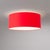 Mid-Century Modern Stretch Flush Mount Ceiling Light 22" D - Linen Drum Shade, Weathered Brass Canopy, Dimmable, Bulb Included For Sale - Image 3 of 4