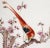 Chinese Famille Rose Plaque, Long-Tailed Bird on Flowering Peach Branch For Sale - Image 4 of 8