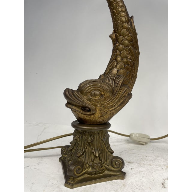 Gold Vintage Brass Lamps, 1920s, Set of 2 For Sale - Image 8 of 16