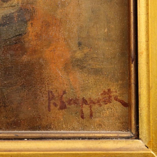 Pietro Scoppetta, Portrait, Oil on Canvas, Framed For Sale - Image 6 of 10