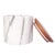 Introducing our stunning Marble Cylinder Canister Wood Top Sealed, the ideal upgrade for your storage needs and home...