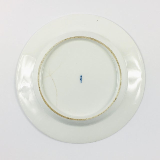 Antique Decorative Plate Hand Painted Porcelain From Kpm Berlin, Germany, 1800s For Sale - Image 6 of 8