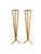 Pair Faux Bamboo Candle Holders For Sale - Image 4 of 4