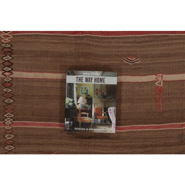 Textile Vintage Moroccan Runner With Tribal Designs & Multicolor Stripes - Rug & Kilim For Sale - Image 7 of 9