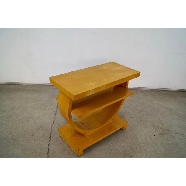 Mid-Century Modern 1930’s Art Deco Gilbert Rohde for Brown Saltman Side Table For Sale - Image 3 of 12