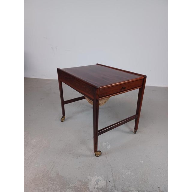 1960s Fully Danish Rosewood Sewing Table, 1960s For Sale - Image 5 of 16