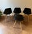 Mid-Century Modern Set of 4 Herman Miller Eames DSW Molded Plastic Side Chairs - Black For Sale - Image 3 of 12