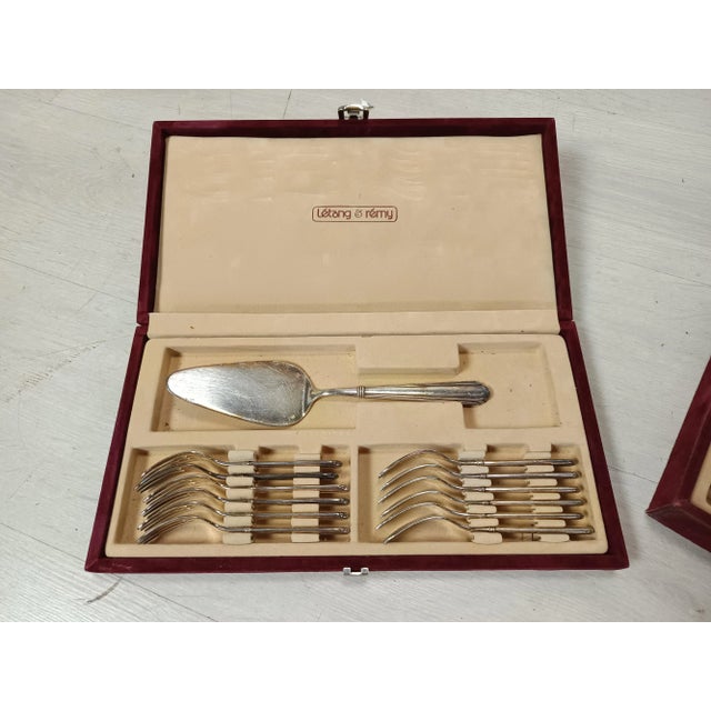Vintage Silver Cutlery Set from Létang Rémy, 1970s, Set of 59 For Sale - Image 3 of 15