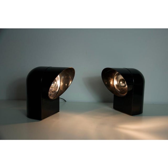 Vintage Oliver Table Lamps attributed to Paolo Piva for Lumenform, Italy, 1970s, Set of 2 For Sale - Image 11 of 12