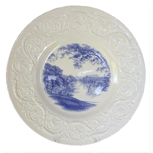 Antique 1890's Wedgwood Etruria Plate - Smith College and Mount Tom