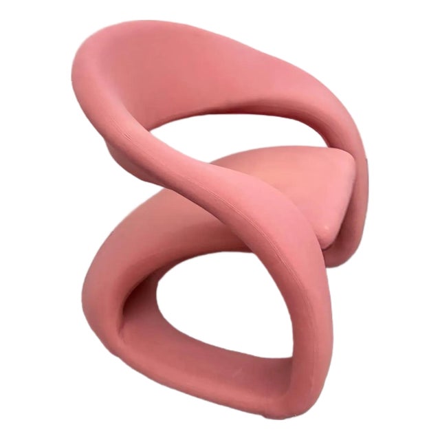 Vintage Vintage Postmodern Louis Durot Jaymar Tongue Chair Labelled For Sale