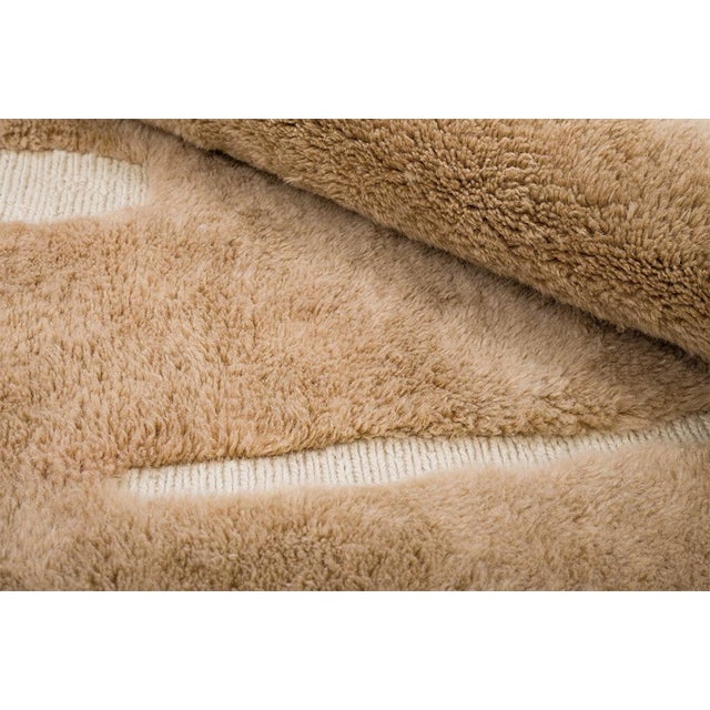 Brown Hand-Knotted Wool Premium Rug by Azele Studio For Sale - Image 8 of 13