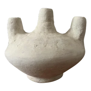 Late 20th Century Moroccan Ellipsoidal Triple Candle Holder