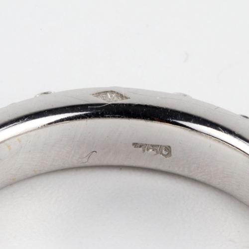 Metal Gold Ring with Diamonds. Gassan., 2000s For Sale - Image 7 of 8