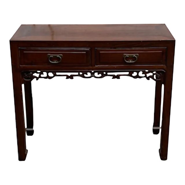 1930s Vintage Asian Inspired Console Table For Sale