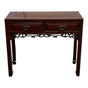 1930s Vintage Asian Inspired Console Table