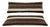 Brown Striped Kilim Lumbar Pillow Cover 15'' X 45'' - Set of Two For Sale