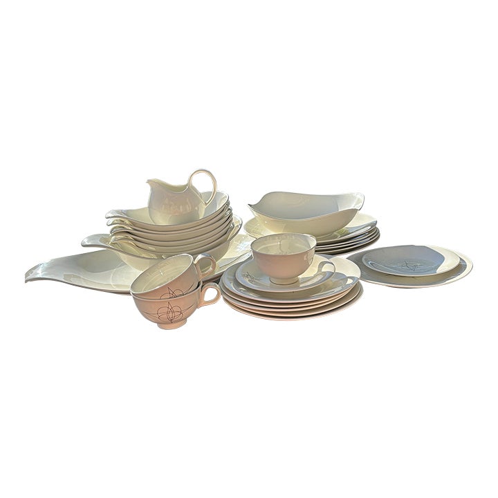 Mid Century Modern Eva Zeisel Hallcraft Tomorrow's Classic China Set ...