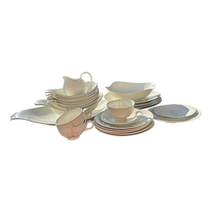 Mid Century Modern Eva Zeisel Hallcraft Tomorrow's Classic China Set- 25 Pieces