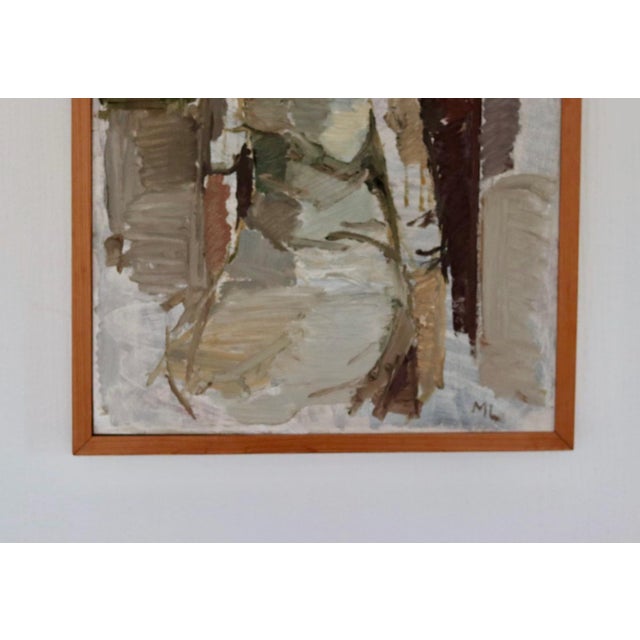 Martin Agaton Lindberg, Sitting Woman, 1950s, Oil on Canvas, Framed For Sale - Image 6 of 16