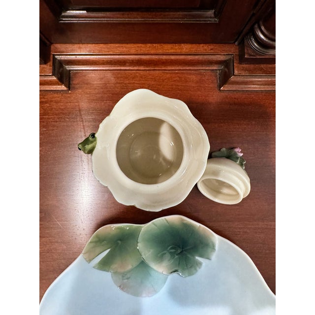 Franz Porcelain "Amphibia" Frog Tea Service Set, Discontinued - 4 Piece For Sale - Image 16 of 18