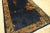 Navy Blue 1920s Blue Navy Vase Floral Antique Chinese Art Deco Carpet 5' X 7'7" Knotted Wool Rug For Sale - Image 8 of 13