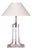 Mid-Century Table Lamp in Chrome-Plated Steel and Glass, Italy, 1970s For Sale
