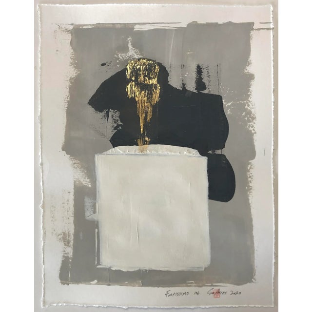 2020s Fortissimo 106 One of a Kind Gold Leaf Painting For Sale - Image 5 of 5