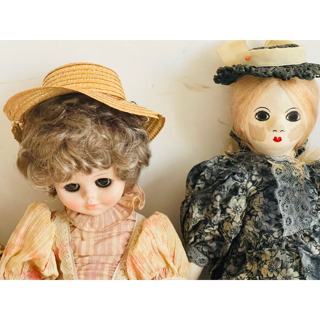Shabby Chic 4 Vintage Collectible Dolls Toys For Sale - Image 3 of 8