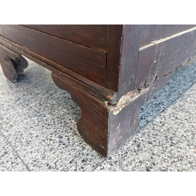 Antique William & Mary English Black Oak Chest of Drawers For Sale - Image 18 of 18