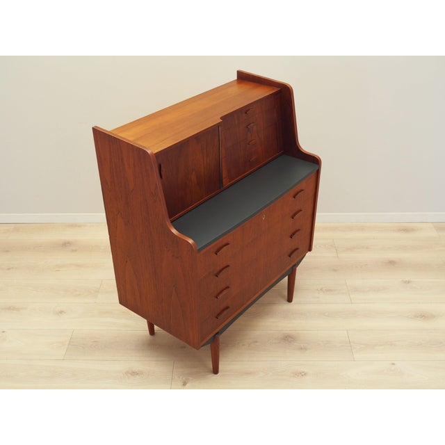 Wood Danish Teak Secretary, 1970s For Sale - Image 7 of 18