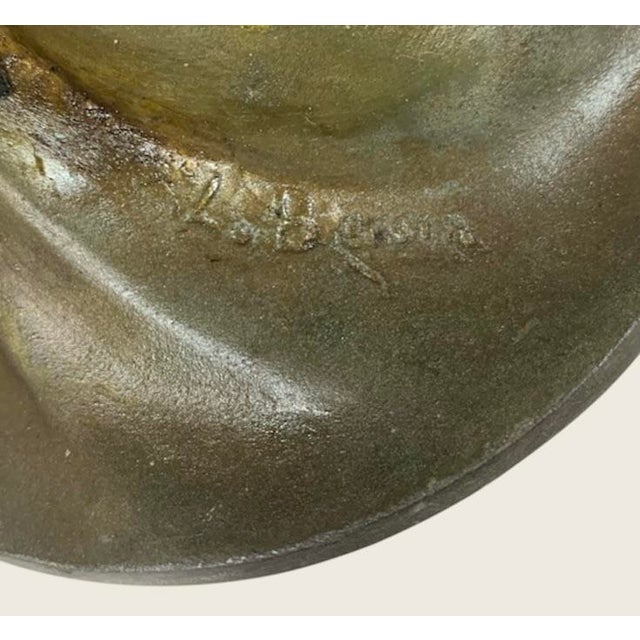 Metal Early 1900’s “Aurore” Dancer - A Loie Fuller Lamp Signed L. Bessin For Sale - Image 7 of 8